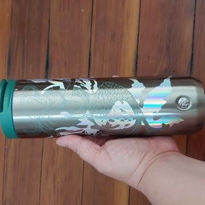 Starbucks 2022 Spring Release Mermaid Double Wall 16oz Tumbler Lightly Used